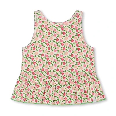 Camisole Fleurs Oiseaux 7-10ans