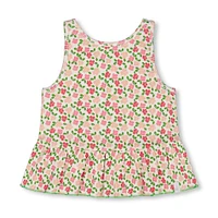 Camisole Fleurs Oiseaux 7-10ans