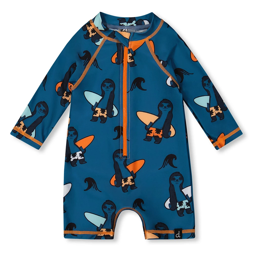 Maillot UV Une Pièce Paresseux 2-6ans