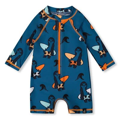 Maillot UV Une Pièce Paresseux 2-6ans