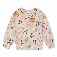 Kit-cat Flowers Hoodie 3-6