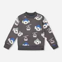 Ski Dog Sweatshirt 3-6