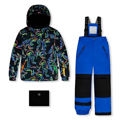 Neon Dinos Two Pieces Snowsuit 2-6y