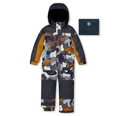 Camo One Piece Snowsuit 2-6y