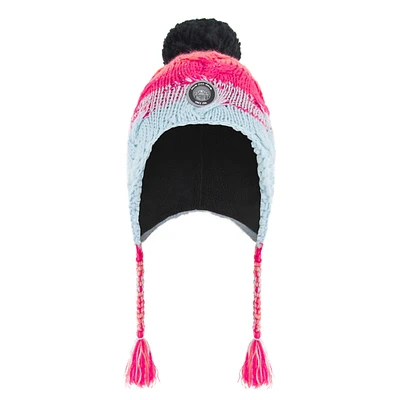 Tuque Rayée Roses  2-14ans