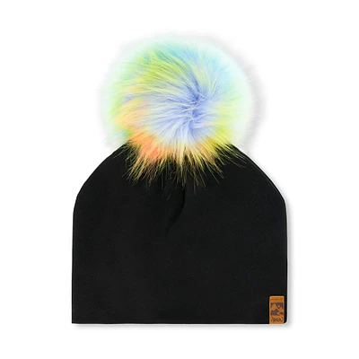 Tuque Pompon Noire 2-14ans