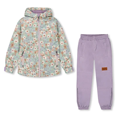 Ensemble Extérieur 2 Pièces Fleurs 7-12ans