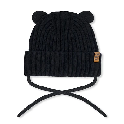 Tuque Tricot Noire 6-24mois