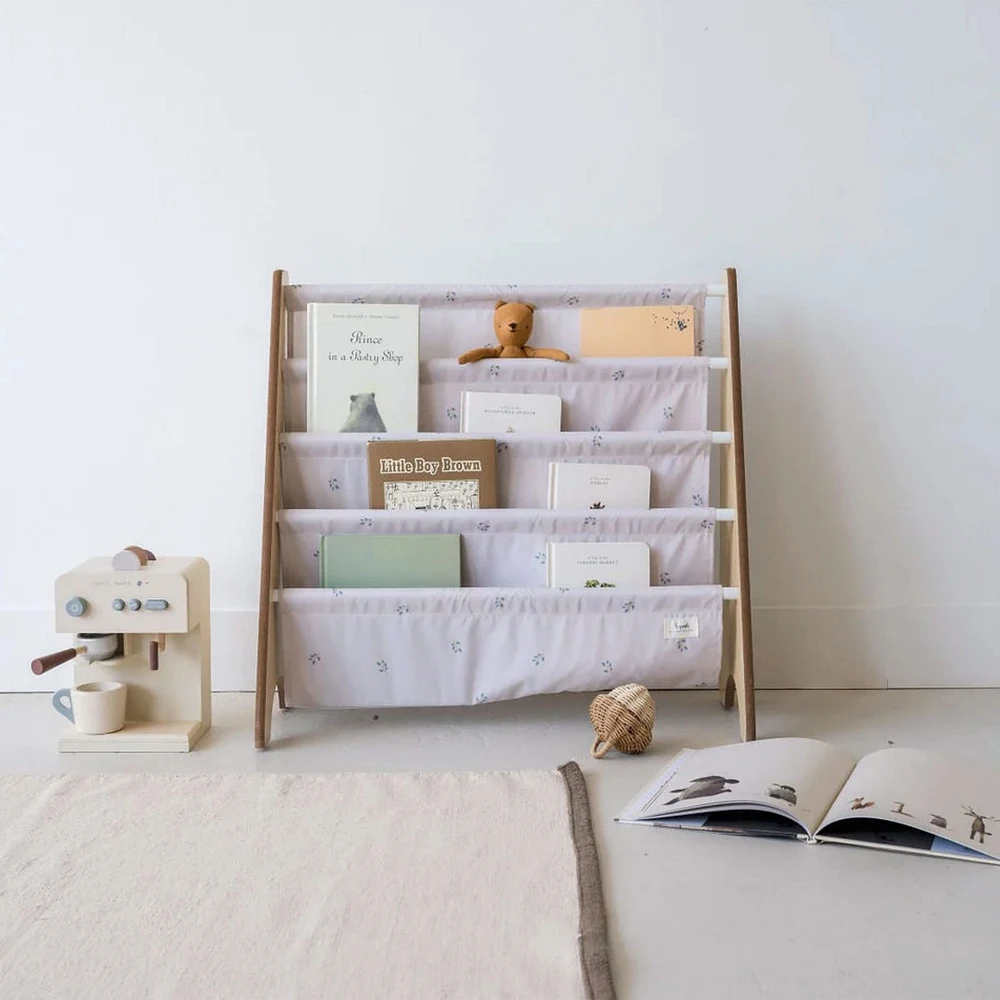 Recycled Fabric Book Rack - Blueberry