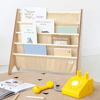 Recycled Fabric Book Rack - Beige