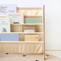 Recycled Fabric Book Rack - Beige