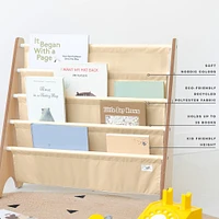 Recycled Fabric Book Rack - Beige