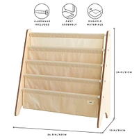 Recycled Fabric Book Rack - Beige