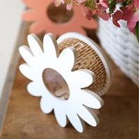 Banque en Bois - Marguerite Blanche