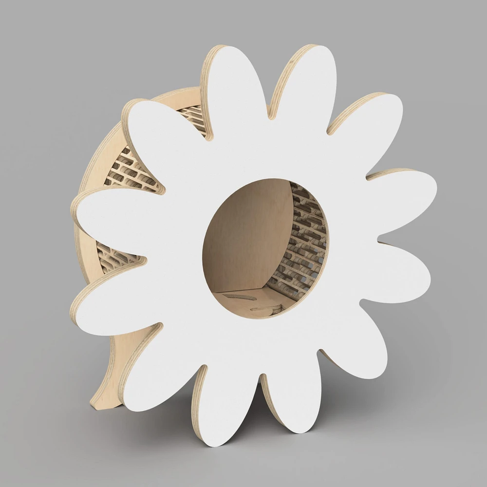 Banque en Bois - Marguerite Blanche