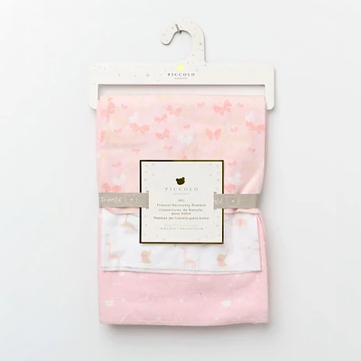 Flannel Receiving Blanket 3-pack