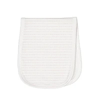 3pk Muslin Burp Cloth-Rose