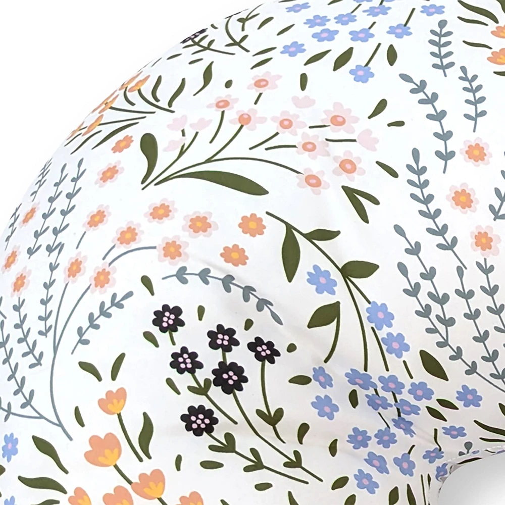 Coussin d'Allaitement -  Fleurs Colorées