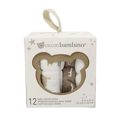 Washcloths Gift Box (12) - Beige