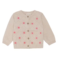 Flower Knit Cardigan 6-24m