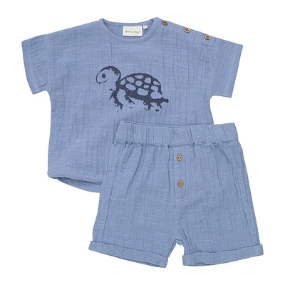 Ensemble Mousseline Tortue 3-24mois