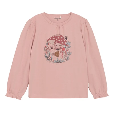 T-shirt Fille Champignon 3-8ans