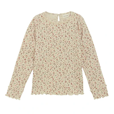 Flower Rib T-shirt 3-8