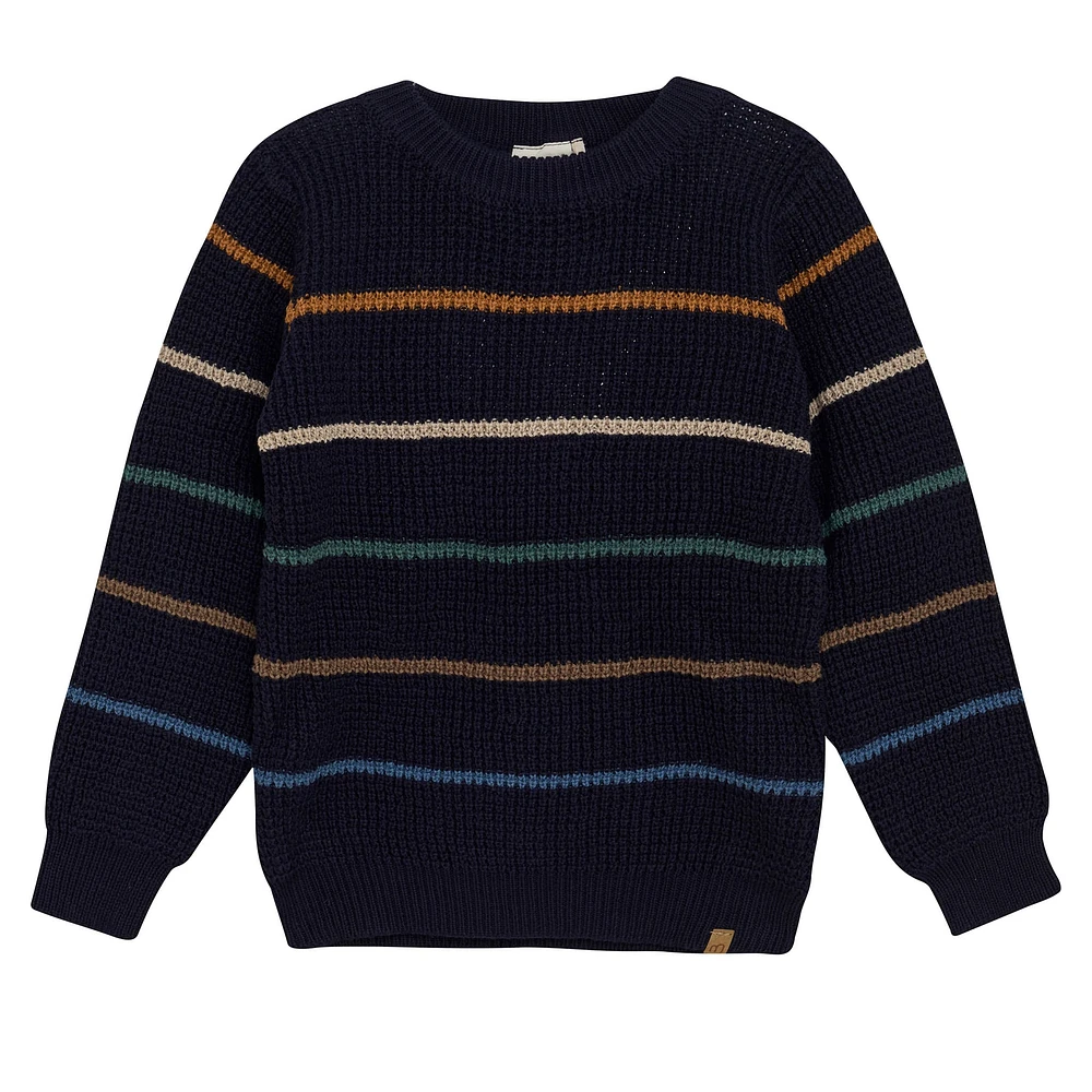 Pull Tricot Rayé 3-8ans