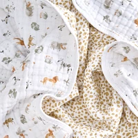 Couverture en Mousseline de Coton - Safari Girafe