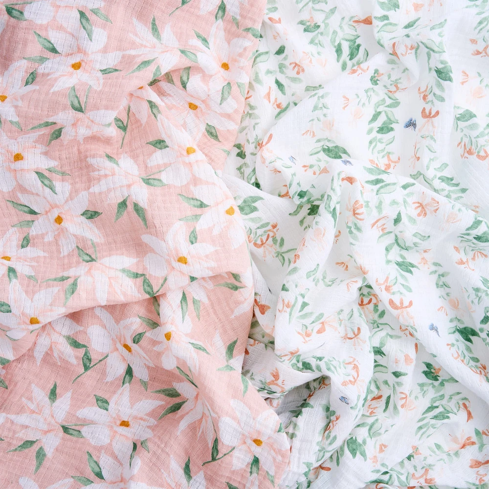 Cotton Muslin Swaddles (2