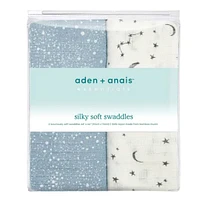 Lot de 2 langes en mousseline de coton Silky Soft Essentials - Galaxie cosmique