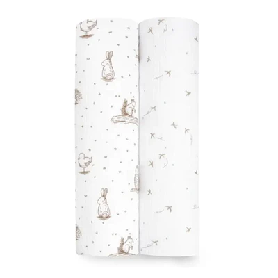Essentials Silky Soft Muslin Swaddles 2 Pack - Nealing nature