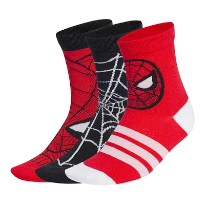 Spiderman 3-Pack Socks Sizes 10-13