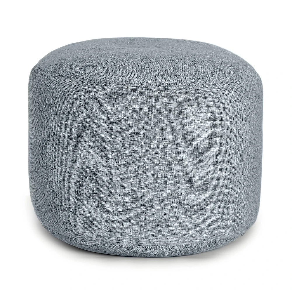 Pouf Repose Pieds - Gris Ciel