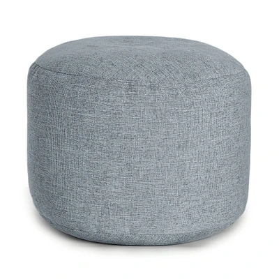 Pouf Repose Pieds - Gris Ciel