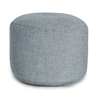 Pouf Repose Pieds - Gris Ciel