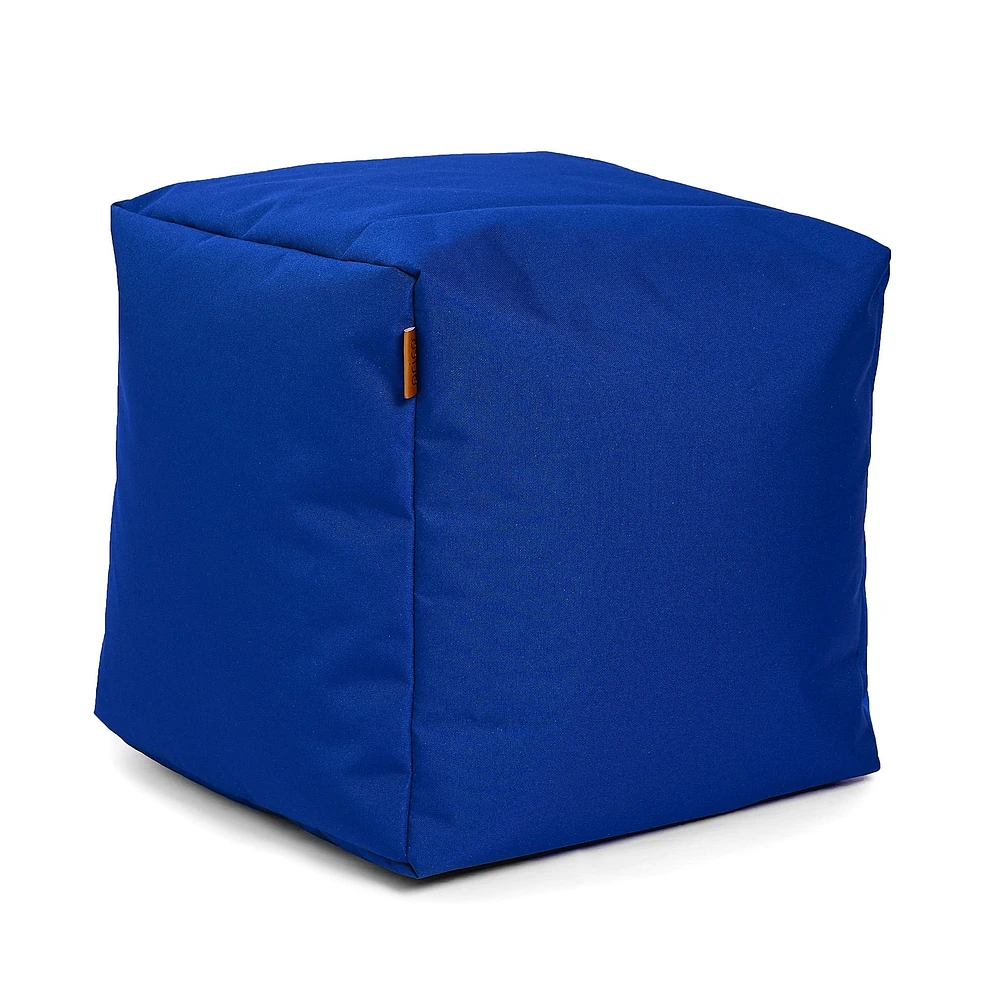 Pouf Repose-Pieds Carré - Indigo