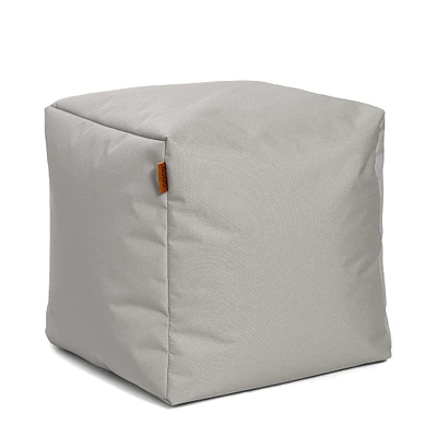 Square Ottoman and Footrest - Stone Grey