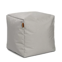 Square Ottoman and Footrest - Stone Grey