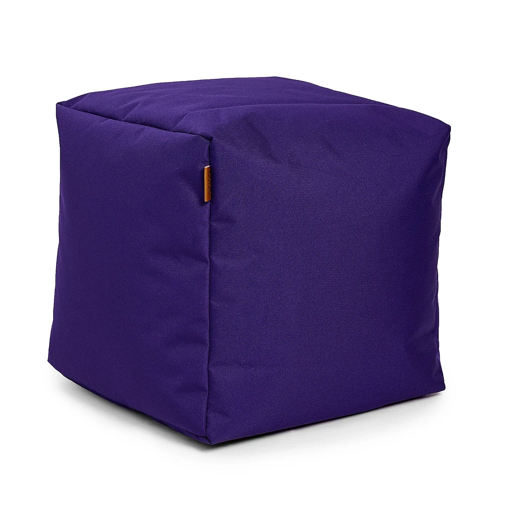 Square Ottoman and Footrest - Purple Violette