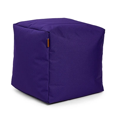 Square Ottoman and Footrest - Purple Violette