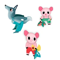12-Piece Puzzles (2) - The 3 Little Pigs