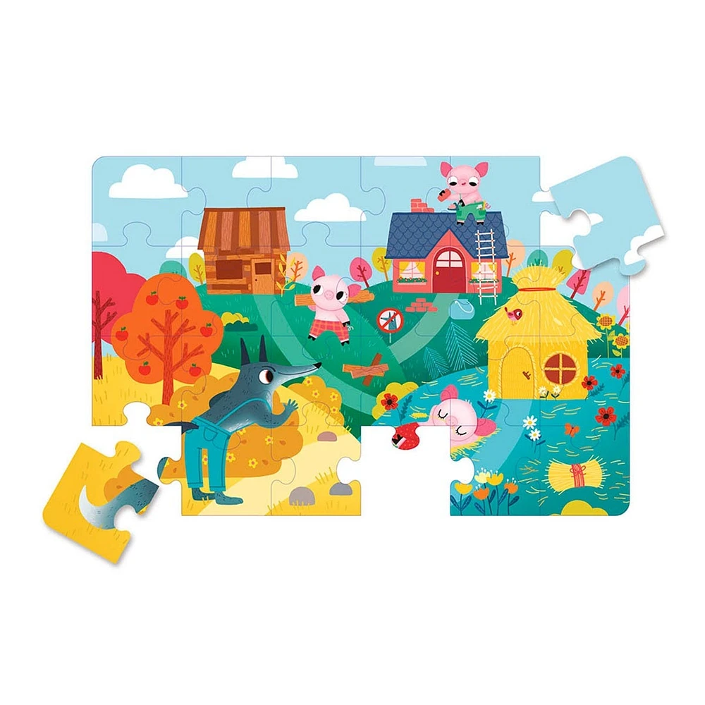 12-Piece Puzzles (2) - The 3 Little Pigs