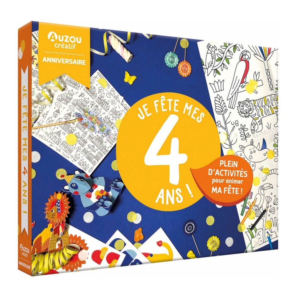 Mon Coffret D'anniversaire - Je Fête Mes 4 Ans !