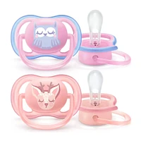 Suce Orthodontique 0-6m Ultra Air Paquet de 2 - Rose