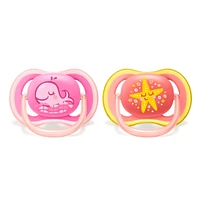 Orthodontic Pacifier 6-18m Ultra Air Set of 2 - Pink