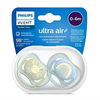 Suce Ultra Air 0-6 mois Soleil Souriant / Arc-en-ciel Bleu (2)