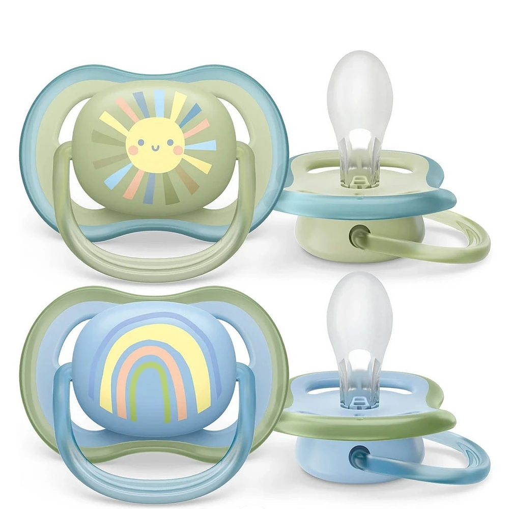 Suce Ultra Air 0-6 mois Soleil Souriant / Arc-en-ciel Bleu (2)