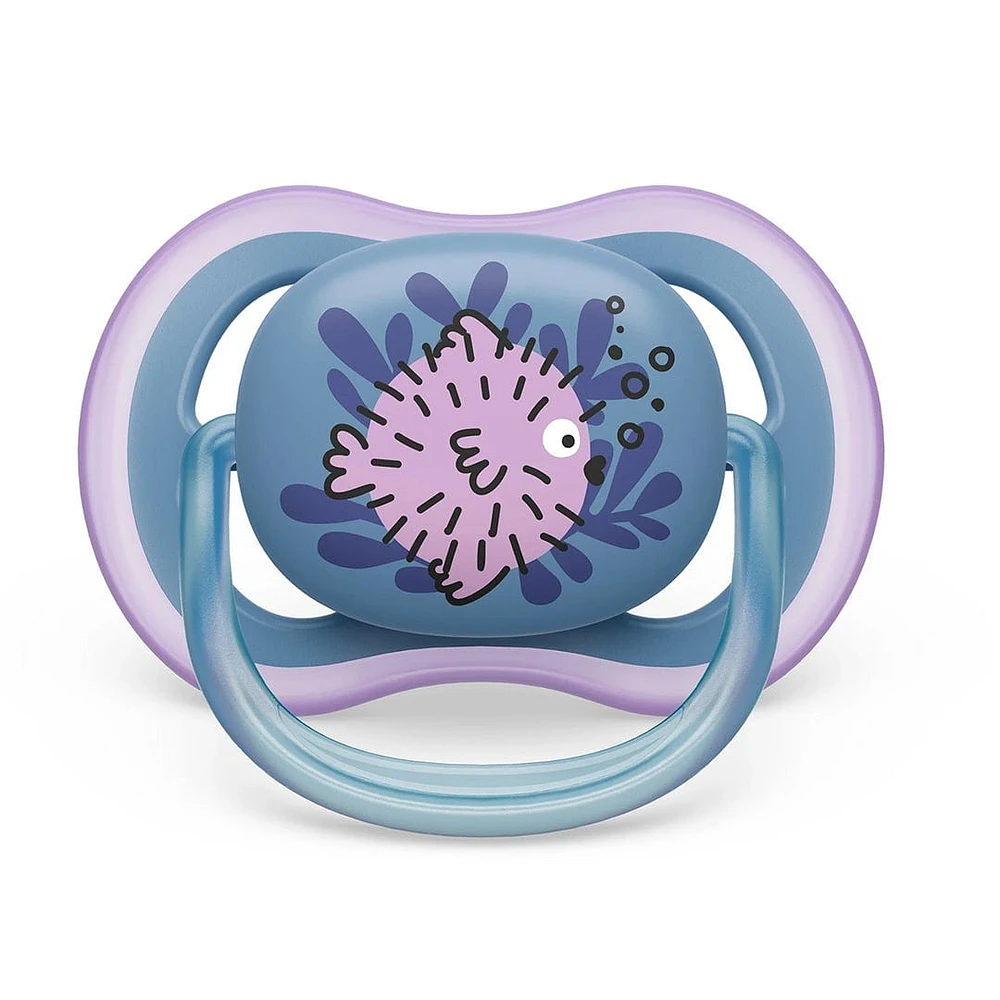 Ultra Air Pacifier 6-18m Puffer Fish / Sea Horse 2-pack