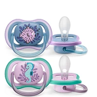 Ultra Air Pacifier 6-18m Puffer Fish / Sea Horse 2-pack